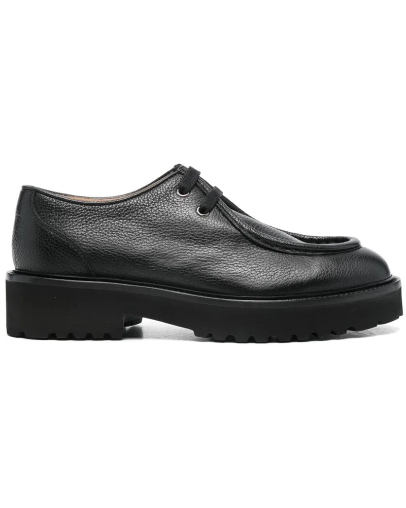 Doucal´s Loafer aus strukturiertem Leder - Schwarz Schwarz