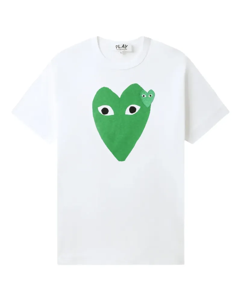 Comme des Garçons T-Shirt mit Herz-Print - Weiß Weiß