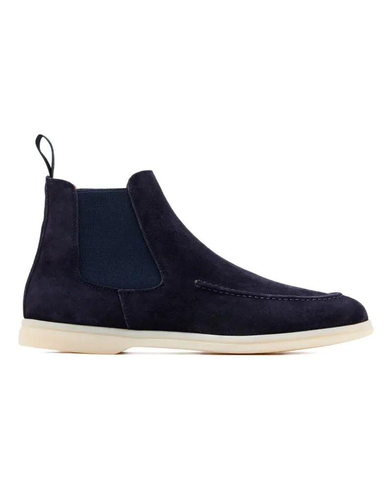 Scarosso Eugenia topstitch chelsea boots - Blau Blau