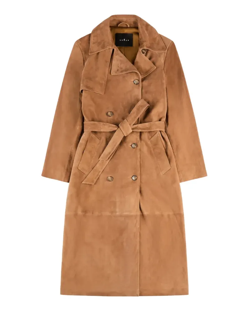 Hogan Trenchcoat aus Wildleder - Braun Braun