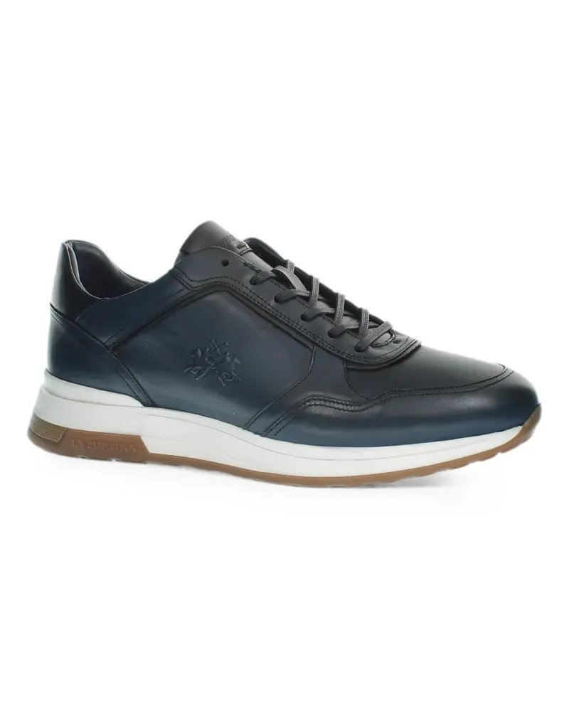 La Martina Buttero leather sneakers - Blau Blau