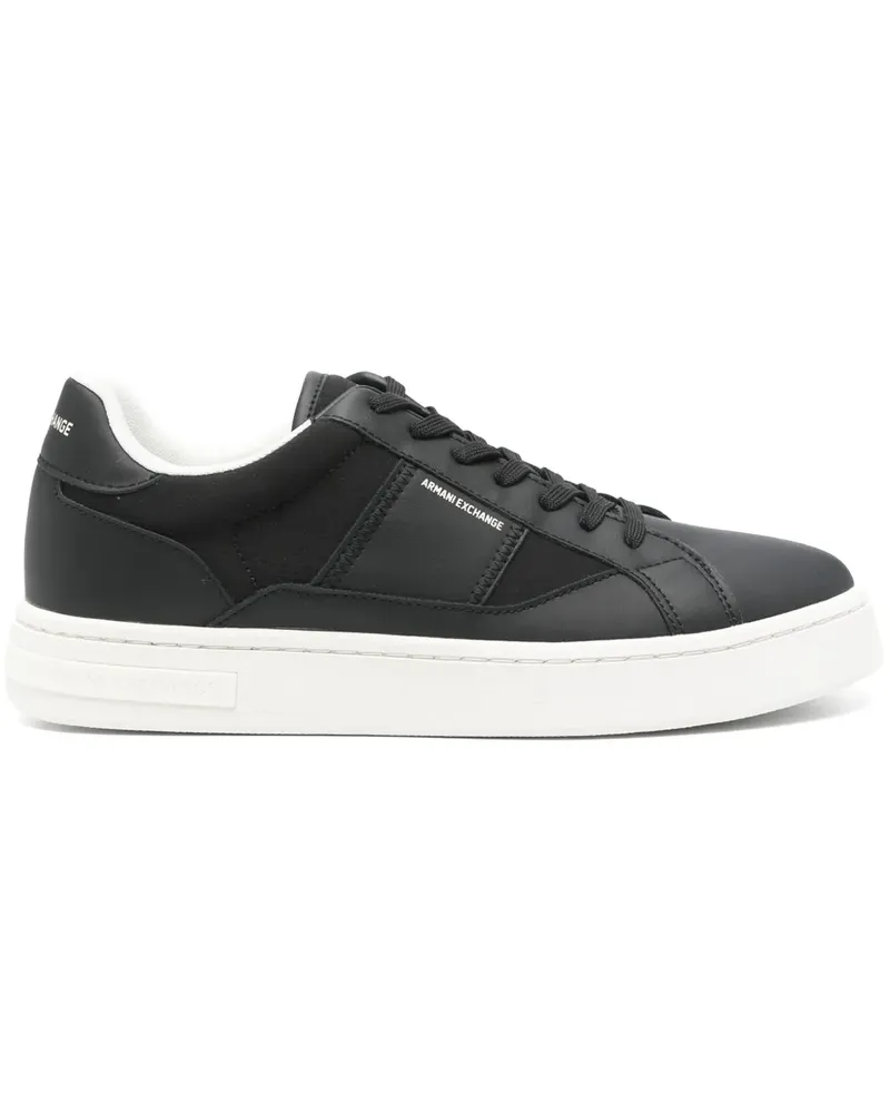 Armani Exchange Sneakers mit Logo-Print - Schwarz Schwarz