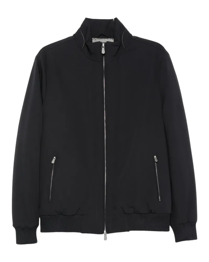 Alberto Gozzi zip-up bomber jacket - Blau Blau