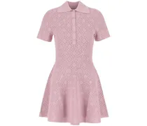 Kleid aus Monogramm-Jacquard - Rosa
