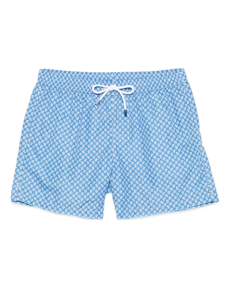 Fedeli paisley swim shorts - Blau Blau