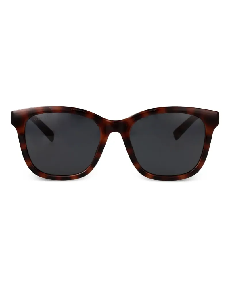 Gucci Sonnenbrille mit eckigem Gestell - Braun Braun