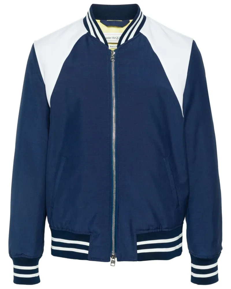 Alexander McQueen Harness Bomberjacke - Blau Blau