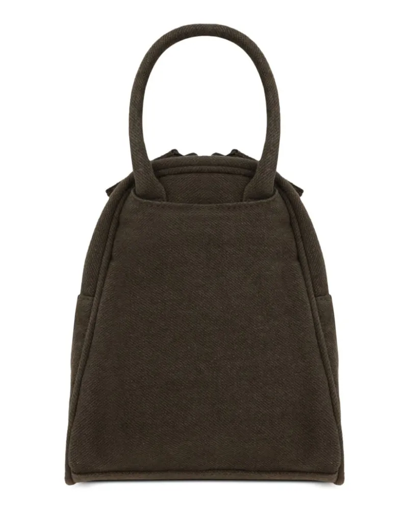 Yohji Yamamoto Mini Boston Type Schultertasche - Grün Grün