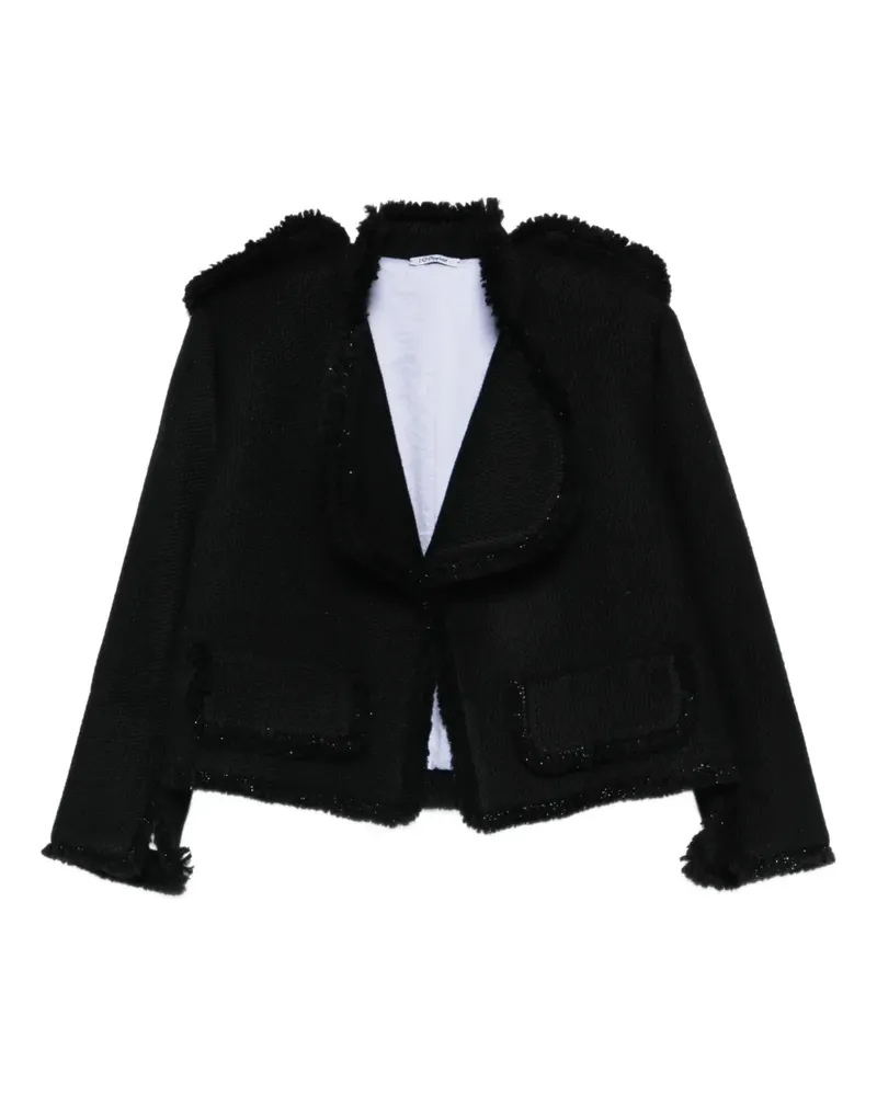 Parlor frayed-detail jacket - Schwarz Schwarz