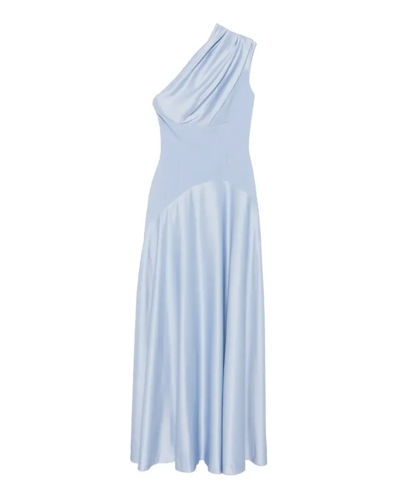 Solace London one-shoulder draped maxi dress - Blau Blau