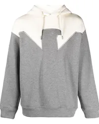 Emporio Armani Hoodie mit Kontrasteinsatz Grau