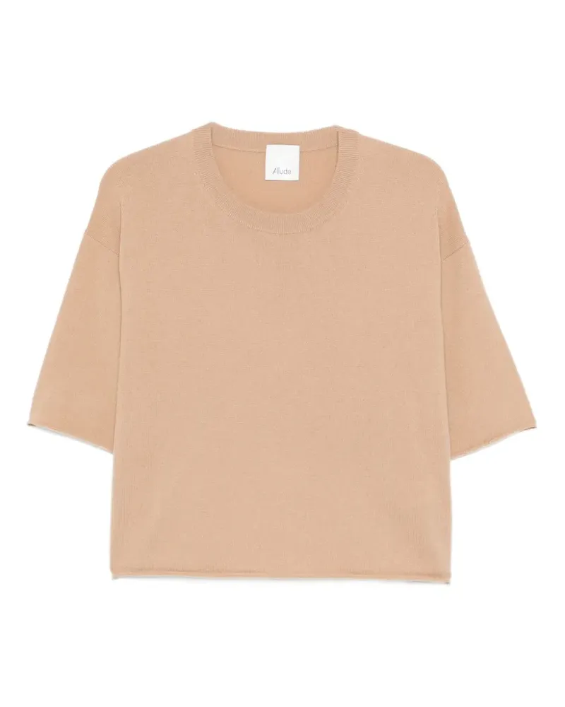 ALLUDE cashmere top - Nude Nude