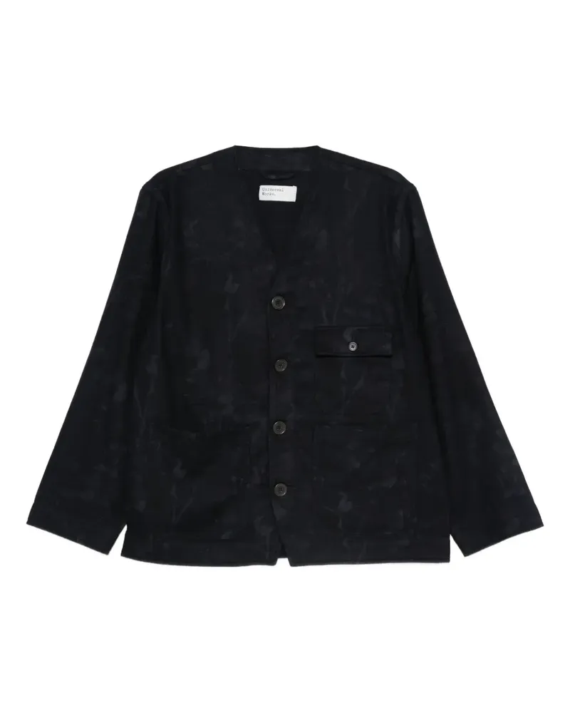 Universal Works Jacke mit Knopfleiste - Blau Blau
