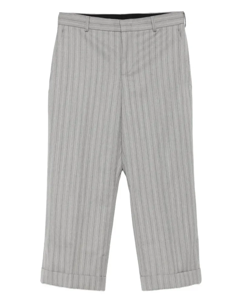 Moschino Cropped-Hose mit Nadelstreifen - Grau Grau