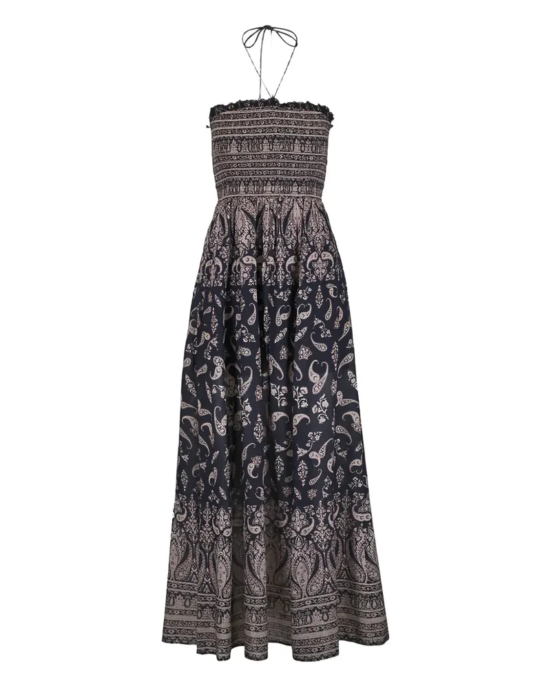 Veronica Beard Ayanna paisley midi dress - Schwarz Schwarz