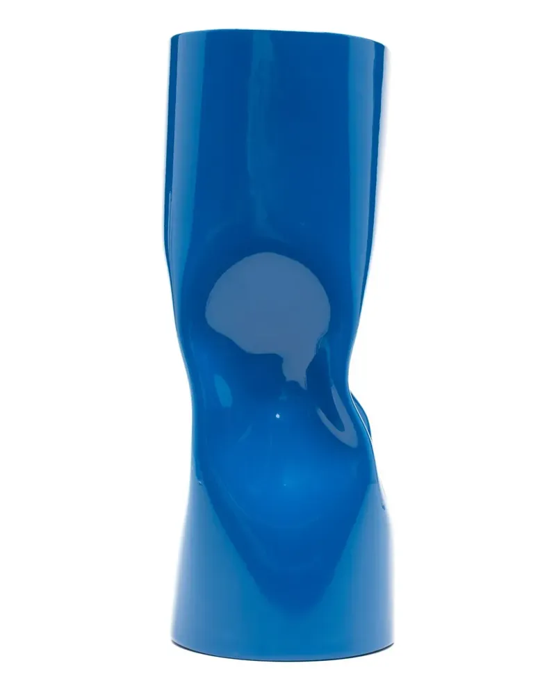 Colville Mittelgroße Twisted Glasvase (24cm) - Blau Blau