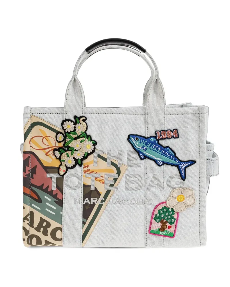 Marc Jacobs Mittelgroßer The Camp Tote Bag im Patchwork-Look - Blau Blau