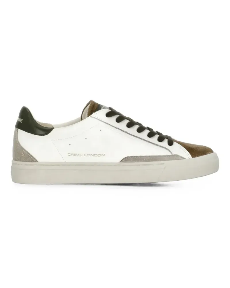 Crime Essential Sneakers mit Wildledereinsätzen - Weiß Weiß