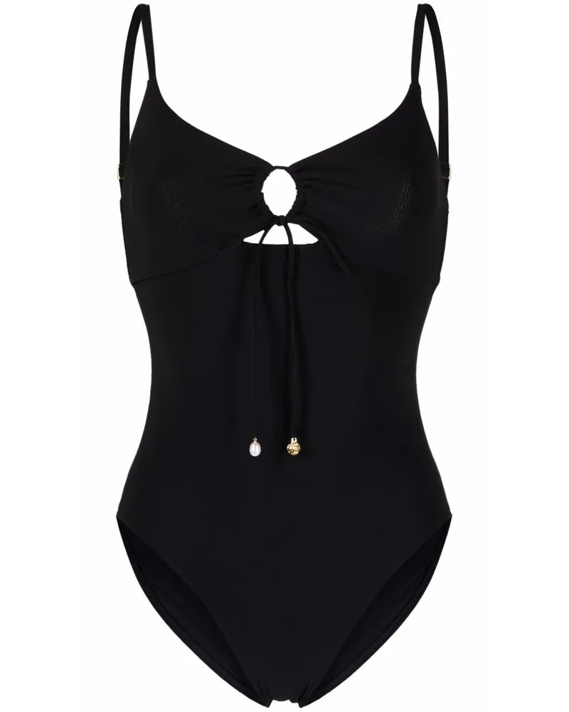 Tory Burch Yui Badeanzug mit Cut-Outs - Schwarz Schwarz