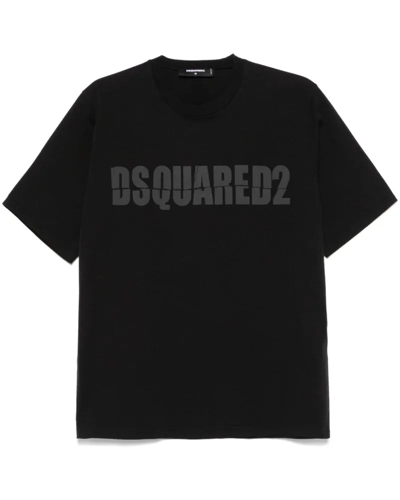 Dsquared2 T-Shirt mit Logo-Print - Schwarz Schwarz