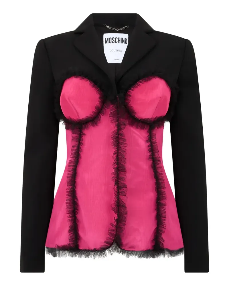 Moschino Taillierte Jacke im Corsage-Style - Schwarz Schwarz