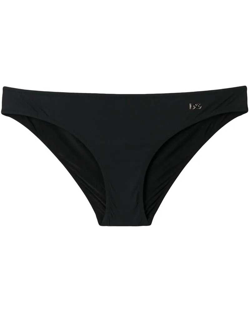 Dolce & Gabbana Bikinihöschen mit Logo - Schwarz Schwarz