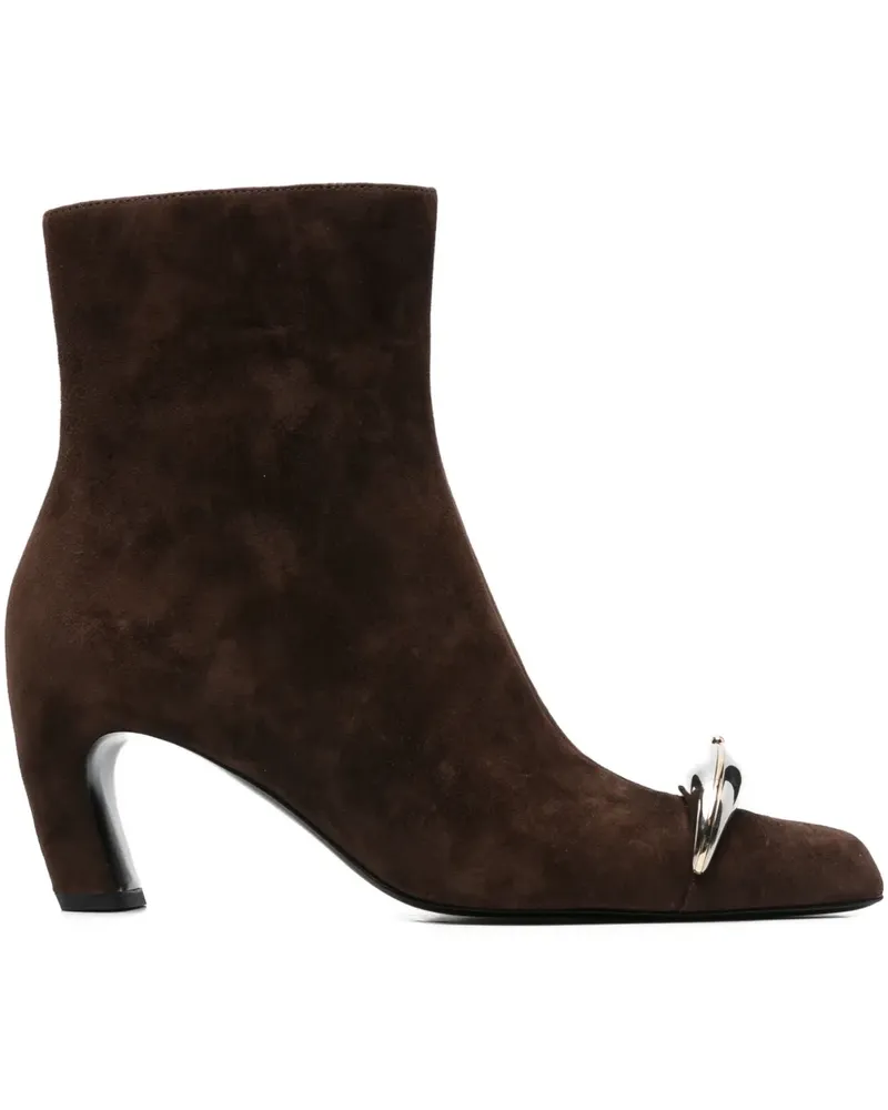 Tory Burch 65mm suede ankle boots - Braun Braun