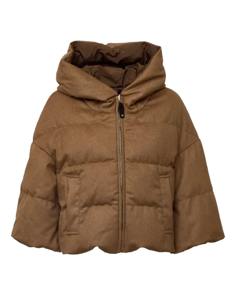 Max Mara Pam quilted hooded jacket - Braun Braun