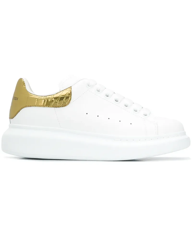 Alexander McQueen Sneakers im Metallic-Look - Weiß Weiß
