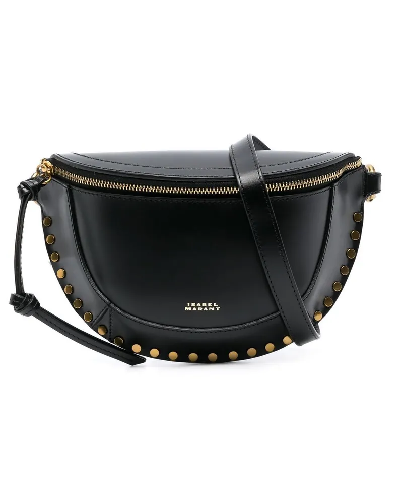Isabel Marant Gürteltasche mit Logo-Print - Schwarz Schwarz