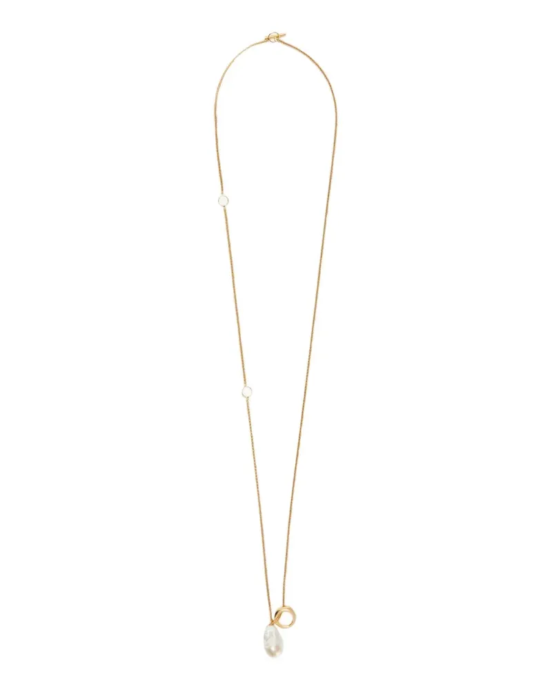 Jil Sander Perlenkette mit unregelmäßiger Form - Gold Gold