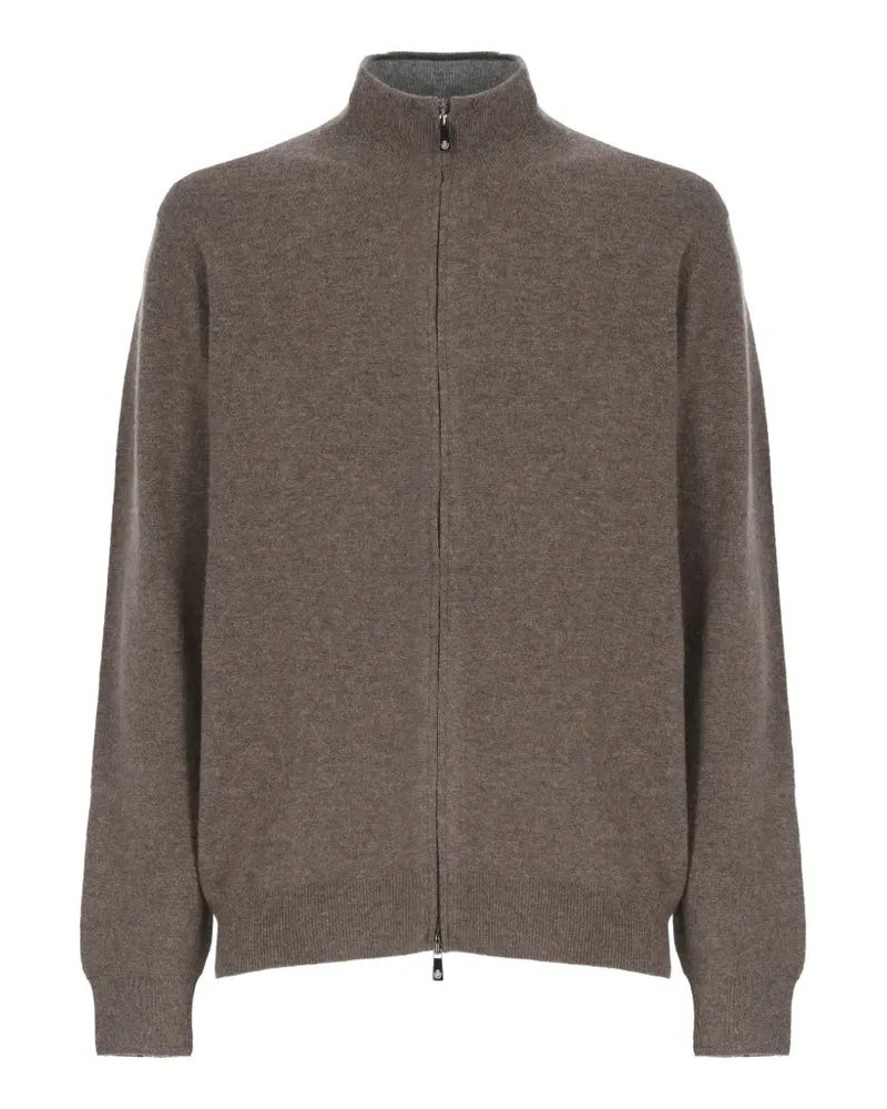 Della Ciana Pullover mit Stehkragen - Braun Braun