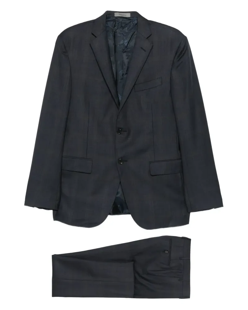 Corneliani Zweiteiliger Anzug mit fallendem Revers - Blau Blau