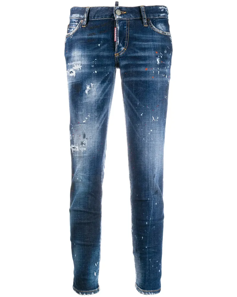 Dsquared2 Skinny-Jeans im Distressed-Look - Blau Blau