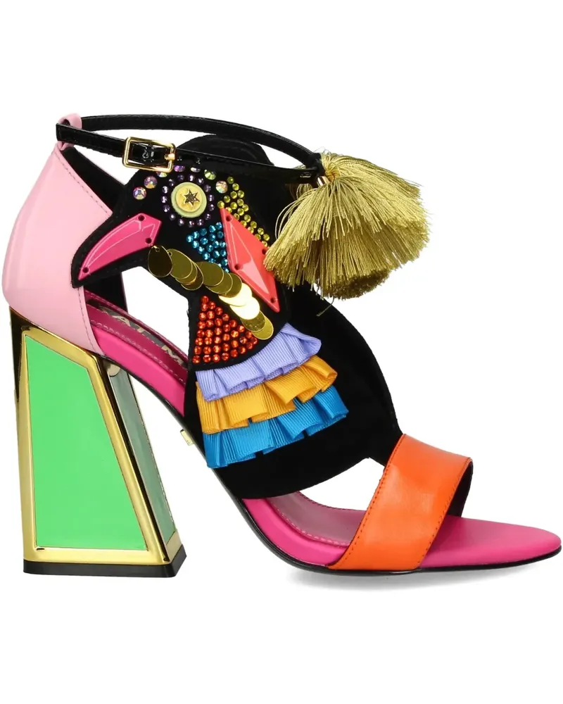 Kat Maconie Aya Sandalen mit Quastendetail 105mm - Rosa Rosa