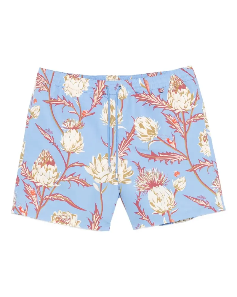 Loewe x Paula Ibiza floral-print swim shorts - Blau Blau