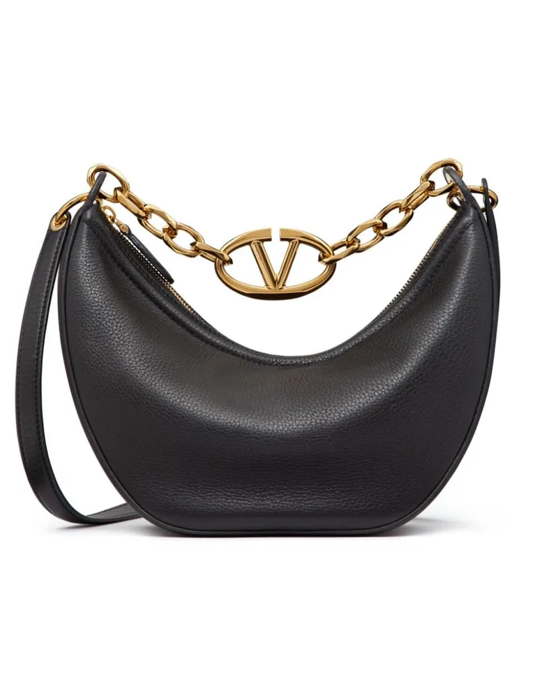 Valentino Garavani Kleine VLogo Moon Tasche - Schwarz Schwarz