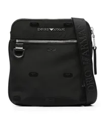 Emporio Armani Kuriertasche mit Logo Schwarz