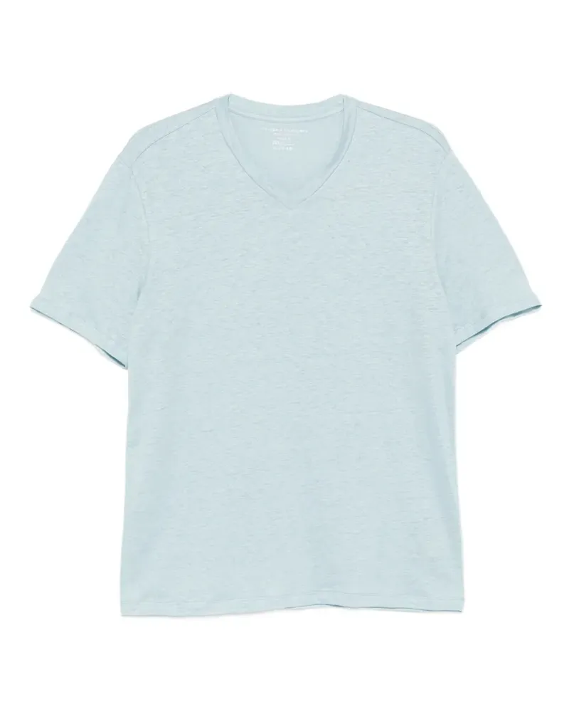 Majestic short-sleeve V-neck T-shirt - Blau Blau