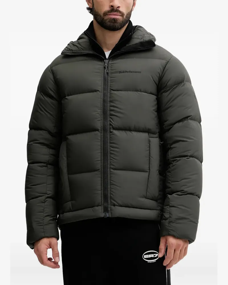 Peak Performance Rivel hooded quilted jacket - Grün Grün