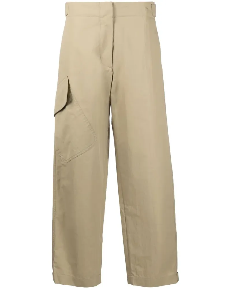 Studio Nicholson Klassische Cropped-Hose - Nude Nude