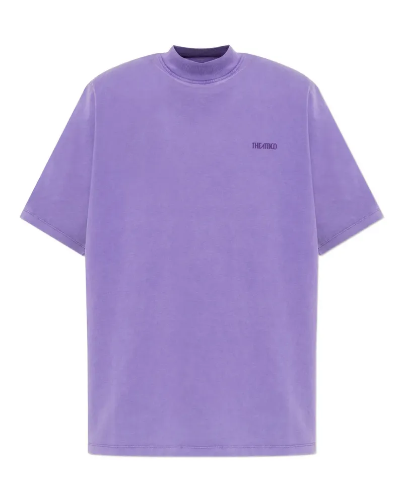 ATTICO logo-embroidered top - Violett Violett