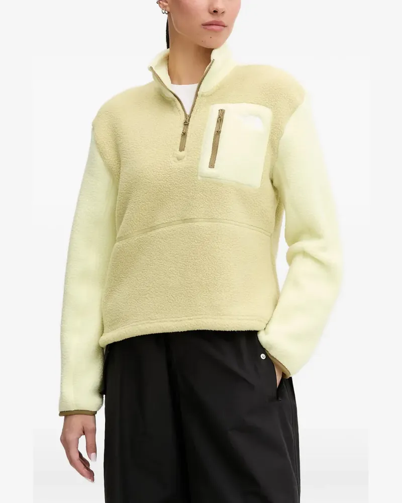The North Face Sweatshirt mit Fleece-Struktur - Gelb Gelb