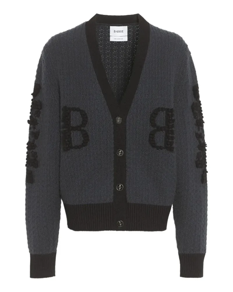 Barrie Cardigan aus Kaschmir mit B-Logo - Grau Grau