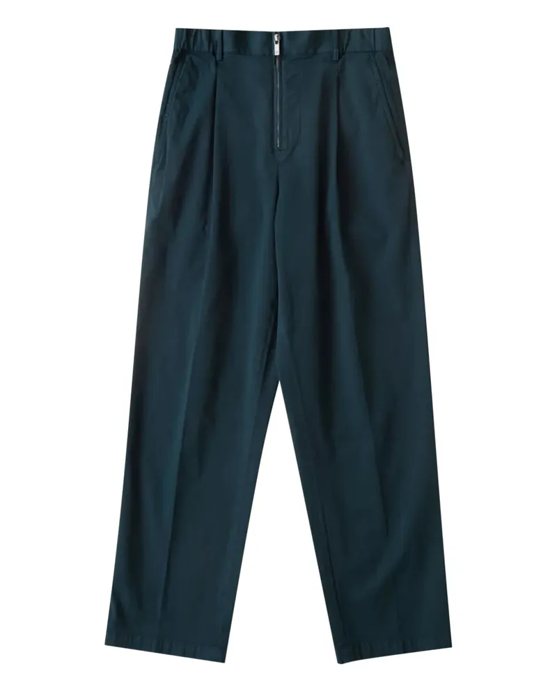 Helmut Lang zip cotton trousers - Grün Grün