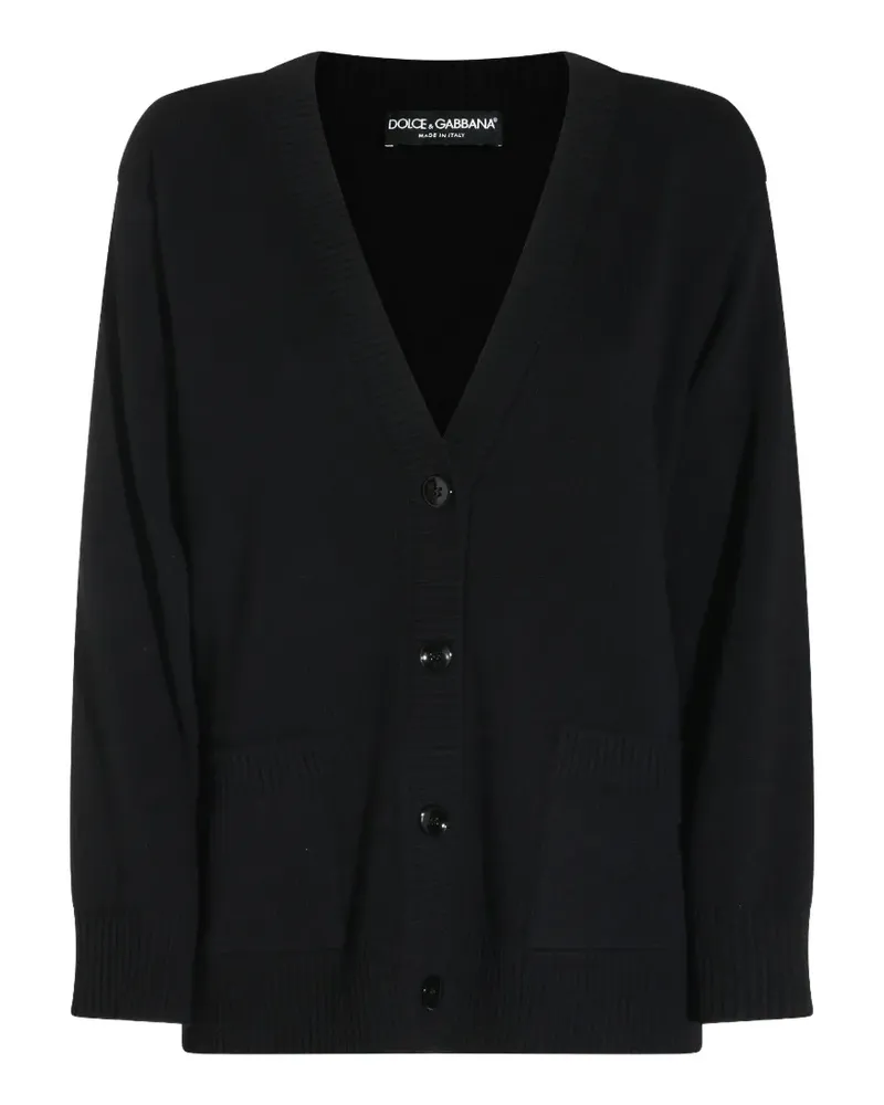 Dolce & Gabbana Cardigan mit V-Ausschnitt - Schwarz Schwarz