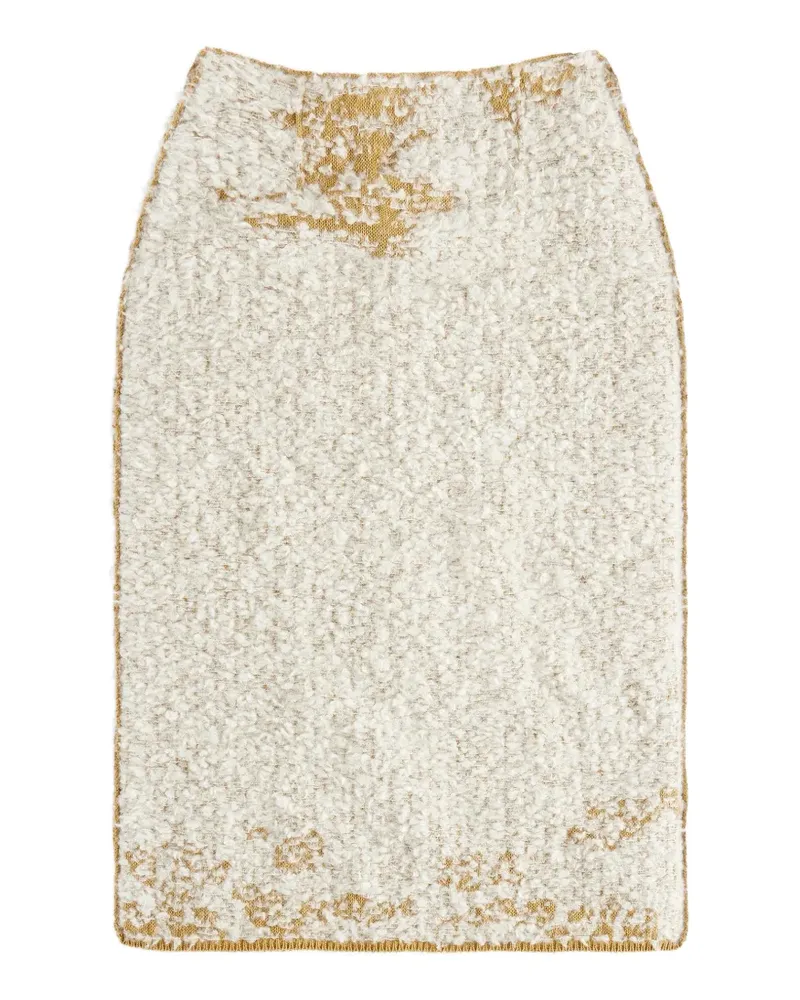 Maison Margiela Midirock in Acid-Strick - Nude Nude