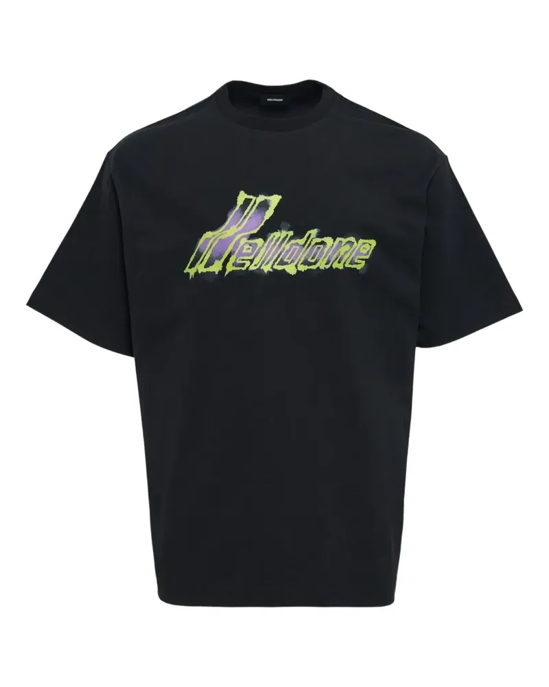 WE 11 DONE Se11done T-Shirt - Schwarz Schwarz