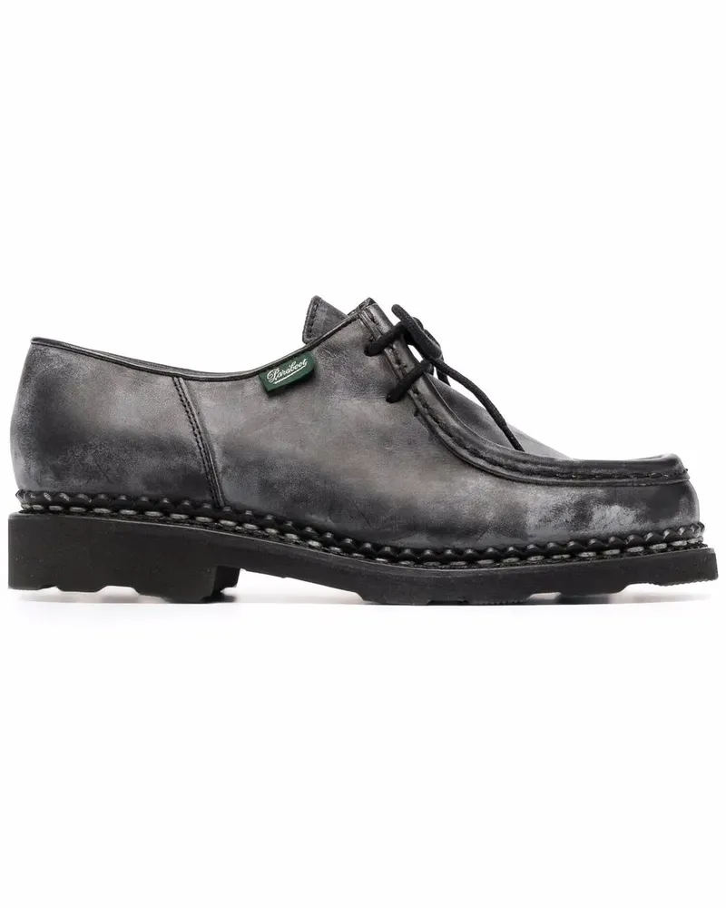 Paraboot Schnürschuhe im Used-Look - Schwarz Schwarz