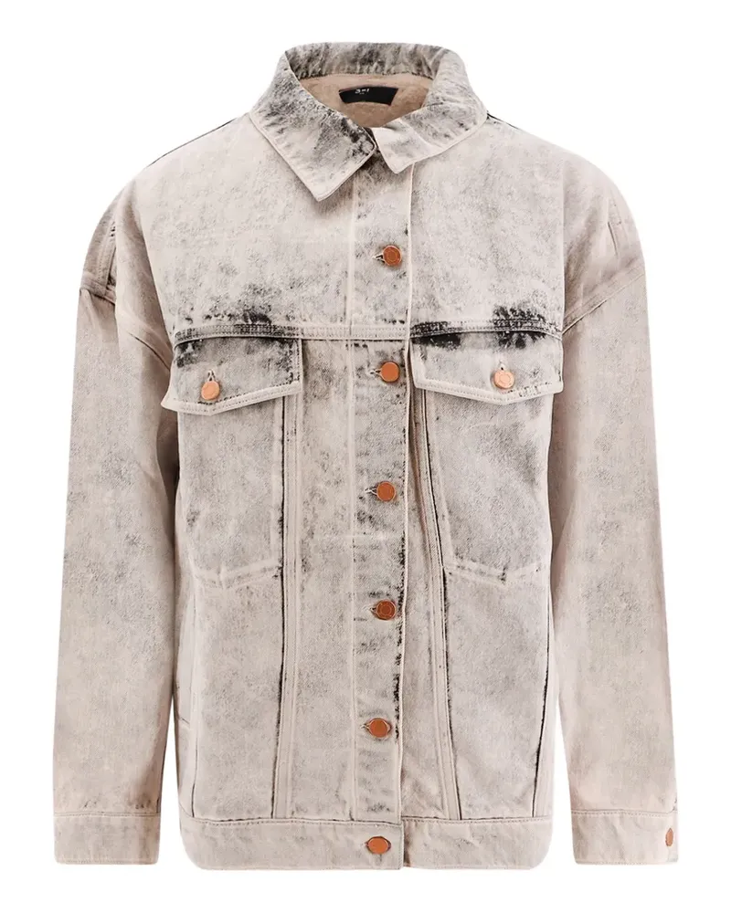 3x1 Jeansjacke mit Bleach-Effekt - Nude Nude